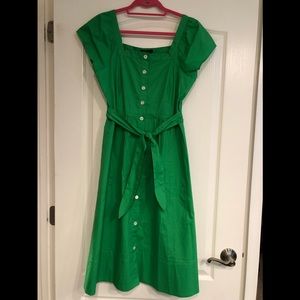 Size 4 jcrew Kelly green sundress